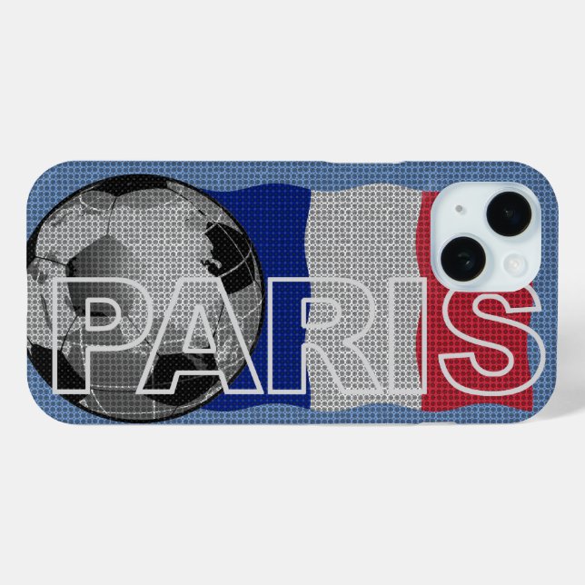 Paris World Soccer iPhone Case (Back (Horizontal))