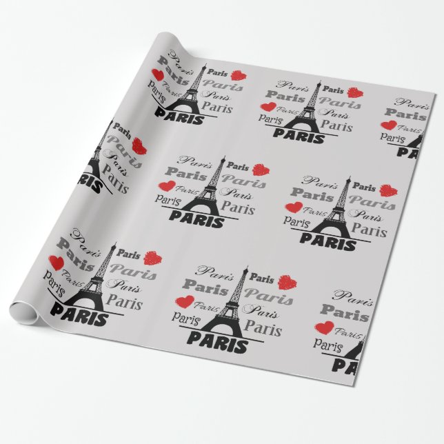 Paris Wrapping Paper (Unrolled)
