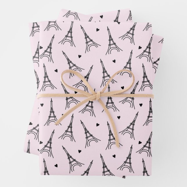 Paris Wrapping Paper Sheets (In situ)