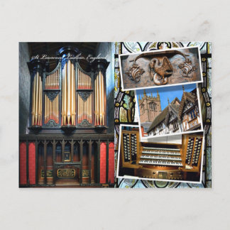 Parish Church, Ludlow, montage postcard
