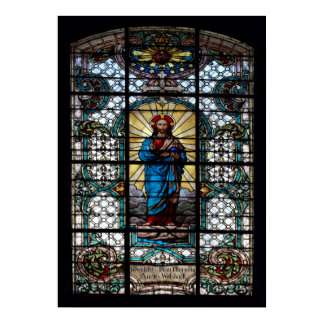 Parish Church Stained Glass Window Poster
