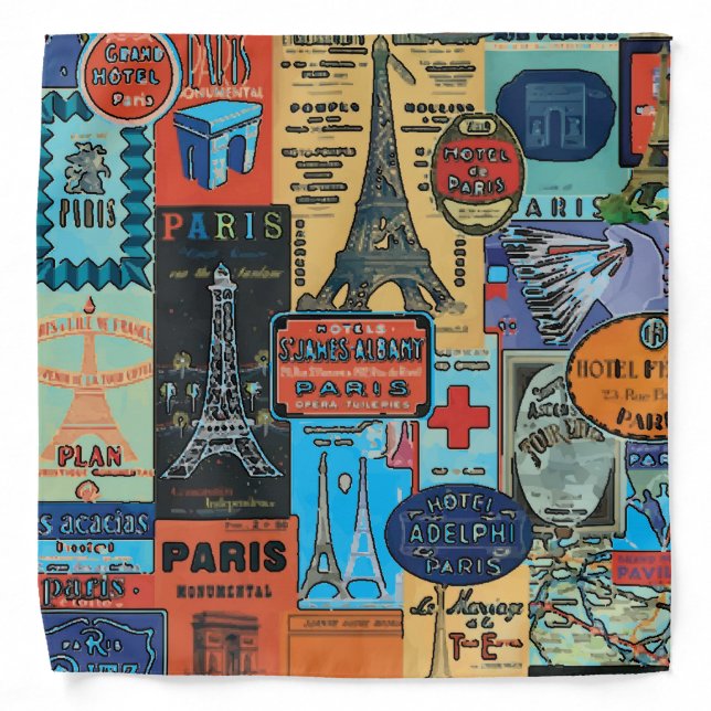 Parish France Stickers Bandana (Front)