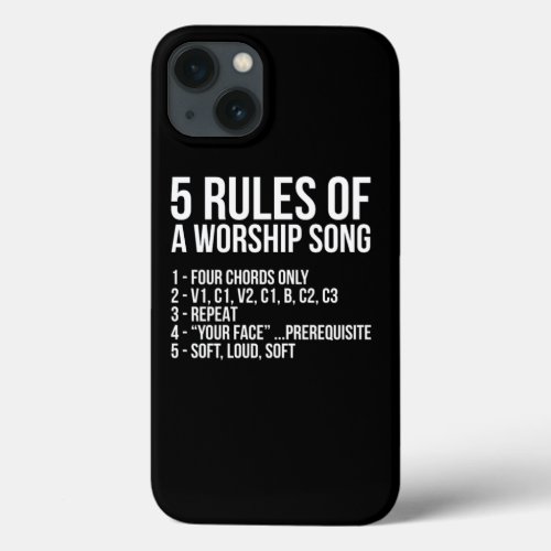 Parish Pastor Worship Song Funny Design For Worshi iPhone 13 Case