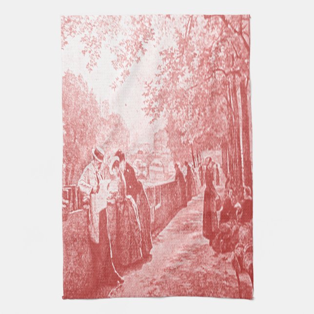 Parisian Afternoon Towel (Vertical)