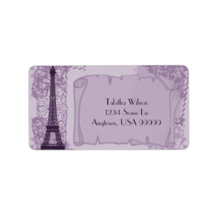 Parisian Amethyst Address Label