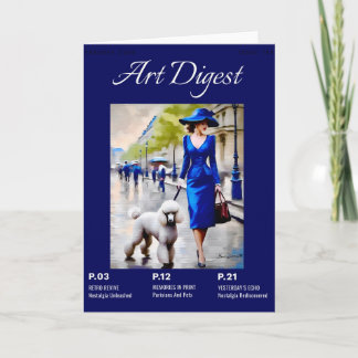 Parisian And Pets Poodle Card