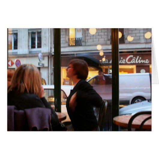 Parisian Atmosphere Caline Rue Rambuteau Card (Front Horizontal)