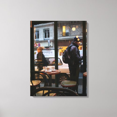 Parisian Atmosphere Rue Rambuteau Beaubourg Canvas