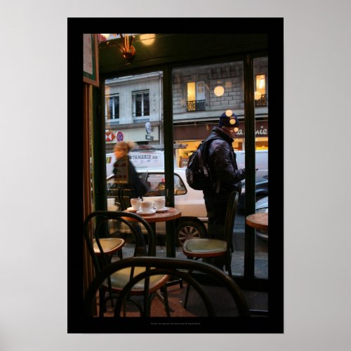 Parisian Atmosphere Rue Rambuteau Beaubourg Poster