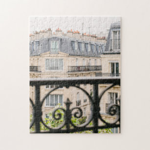 Parisian Balcony View Photograph Jigsaw Puzzle