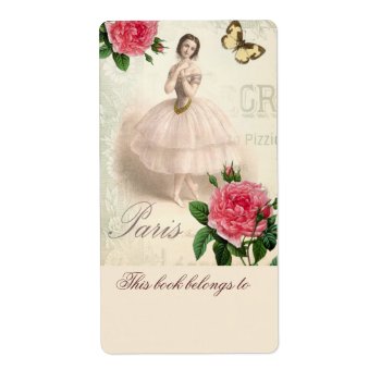 Parisian Ballerina Bookplate by WickedlyLovely at Zazzle