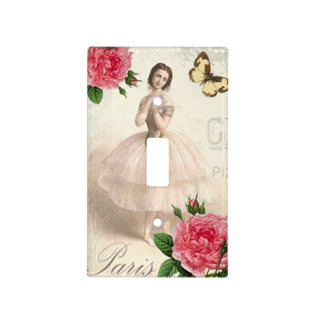 Parisian Ballerina Light Switch Cover (Front)