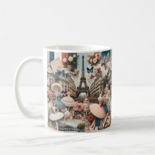 Parisian Ballet Dream Collage Coffee Mug