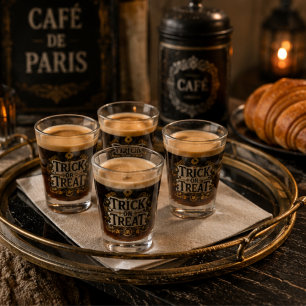 Parisian Bistro Mosaic Tile Pint Gothic Shot Glass