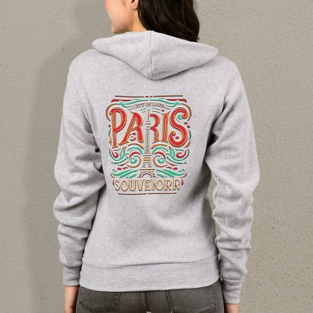 Parisian Bloom Love Symphony Women Full-Zip Hoodie (Creator Uploaded)