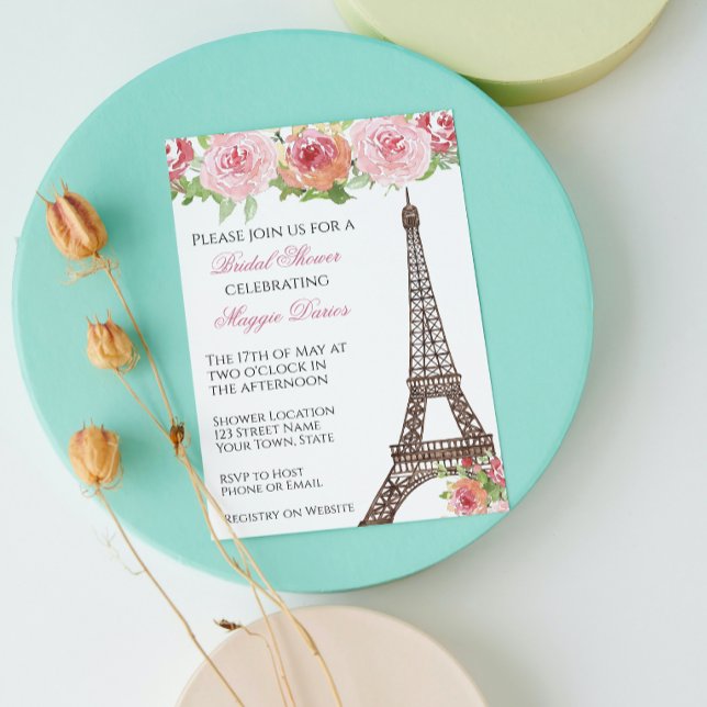 Parisian Bridal Shower Invitation (Creator Uploaded)