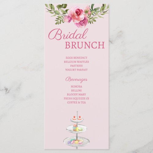 Parisian Bridal Shower Menu