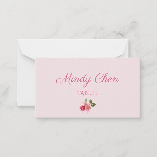 Parisian Bridal Shower Name Card (Front)
