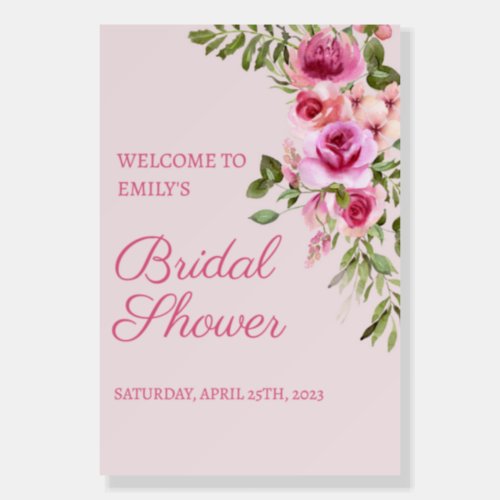 Parisian Bridal Shower Welcome Sign