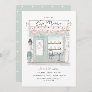 Parisian Cafe Birthday Invitation