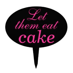 Parisian Cake Pick in fuchsia & black