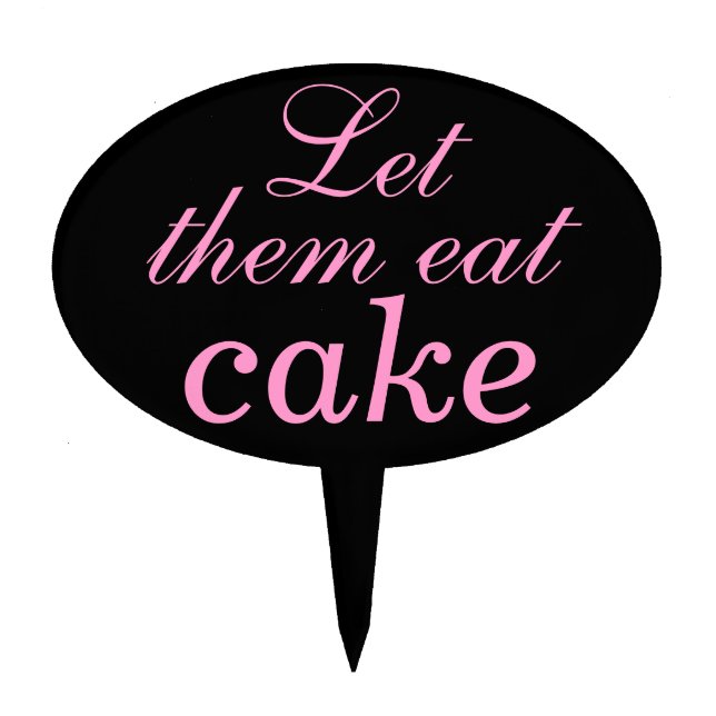 Parisian Cake Pick in pink & black (Front)