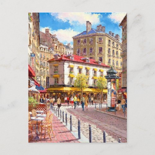 Parisian Captivating Streets  Postcard