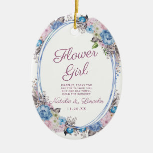 flower girl keepsake charm