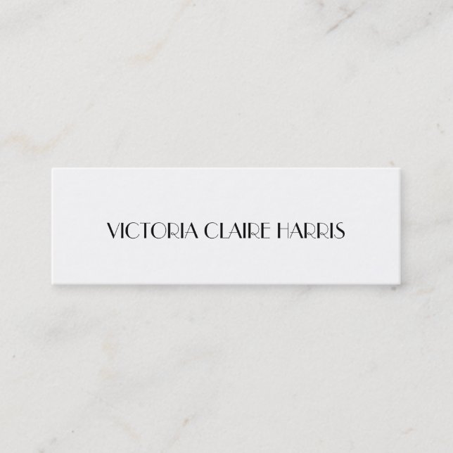 Parisian chic graduation insert class of name card (Front)