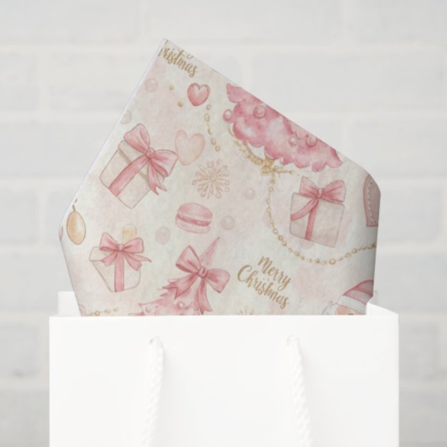 Parisian Coquette Christmas Tissue Paper (Gift Bag)