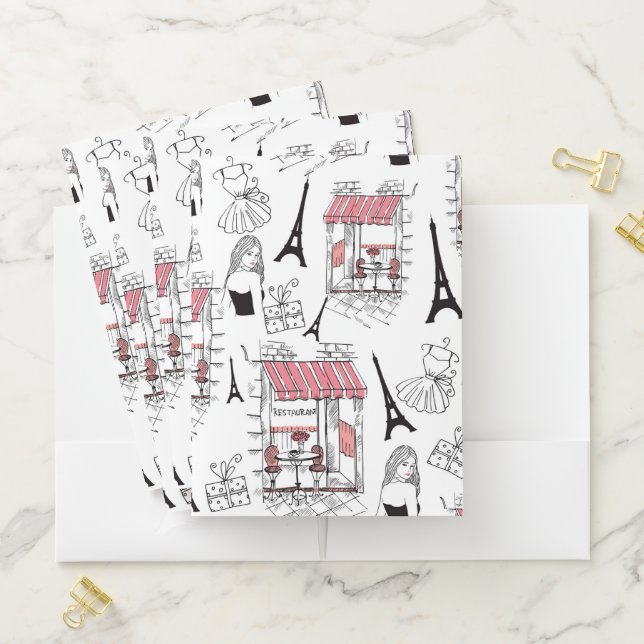 Parisian Daydream Pocket Folders  (In Situ)