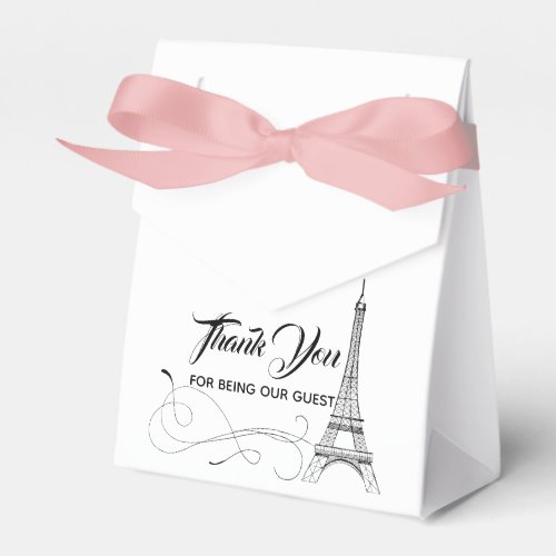 Parisian Doodles Wedding Favor Box
