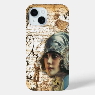 Parisian fashion french scripts vintage paris iPhone 15 case