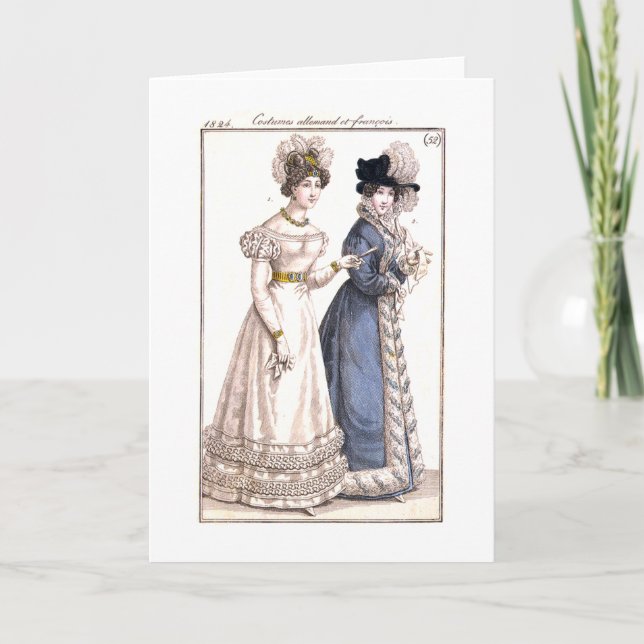 Parisian Fashion Illustration - Greeting Card (Front)