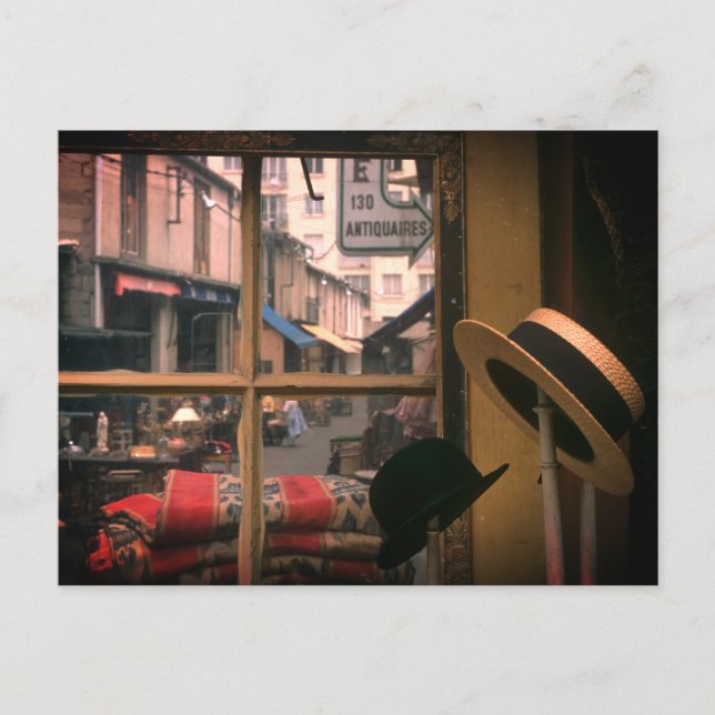 Parisian Flea Market Holiday Postcard (Front)