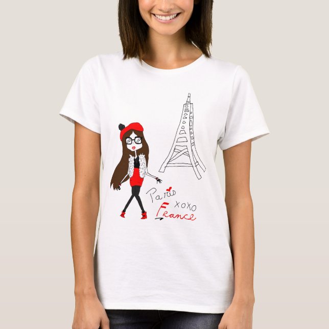 Parisian Girl T-Shirt (Front)