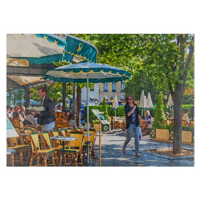 Parisian morning. cutting board (Front)