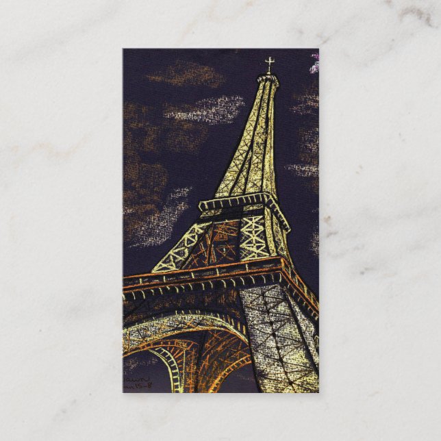 parisian nights business card (Front)