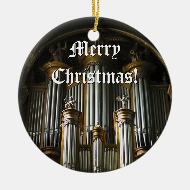 Parisian organ Christmas ornament (Front)