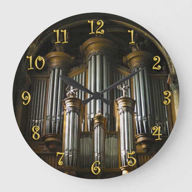 Parisian organ round clock (Front)