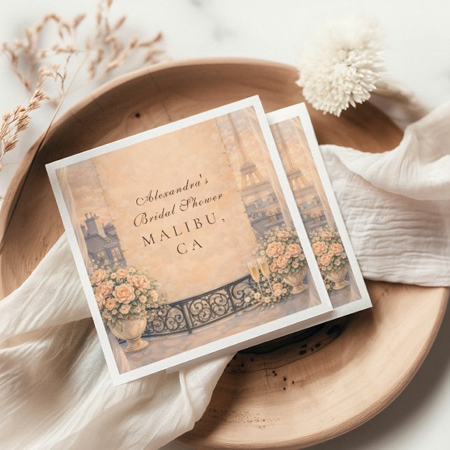 Parisian Oui Bridal Shower Napkins (Creator Uploaded)
