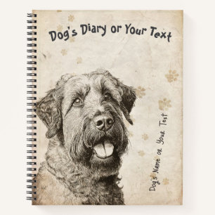 Parisian Pastures: Vintage French Briard Diary Notebook