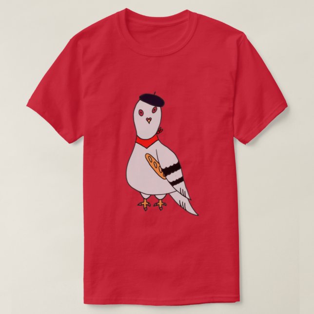 Parisian Pigeon T-Shirt (Design Front)
