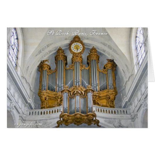 Parisian pipe organ cards (Front Horizontal)