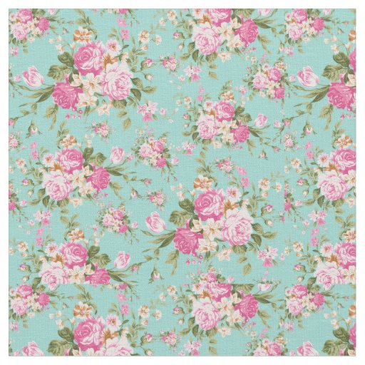 Parisian Roses Fabric | Zazzle