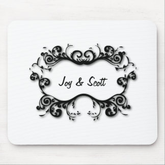 Parisian Scrolls Your Text Mouse Pad