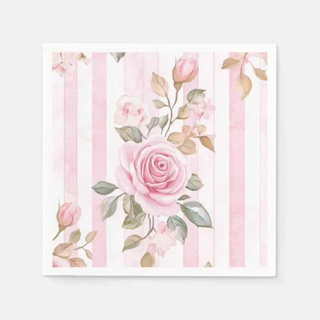Parisian She Said Oui Bridal Shower  Napkins (Front)