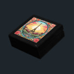 Parisian Sunset Eiffel Tower Paris French Floral Gift Box<br><div class="desc">Bright Parisian Sunset Eiffel Tower Paris French France Floral Gift Boxes features an art deco style Paris sunset with the Eiffel Tower in a bold floral frame. Created by Evco Studio www.zazzle.com/store/evcostudio</div>