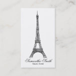 Parisian Theme Eiffel Tower Travel Agent Business Card at Zazzle