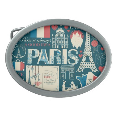 Parisian Vintage French Republic Elegance Belt Buckle